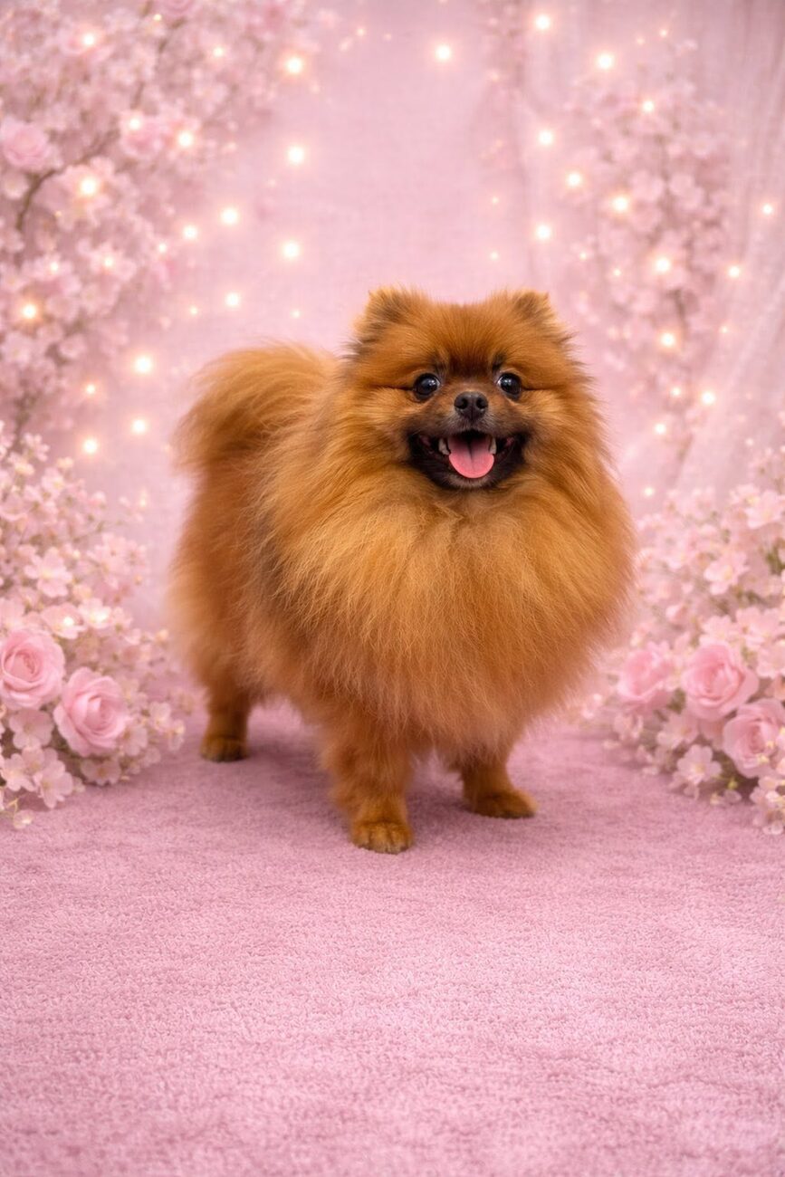 Pomeranian po pielęgnacji